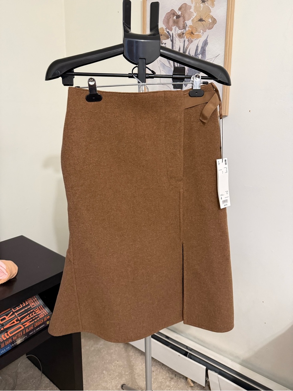 NWT Uniqlo +J Jil Sander Wool Blend Asymmetrical Skirt Size 4